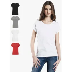EarthPositive - Organic Damen Rolled Up Sleeve T-Shirt 'EP12'