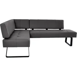 K+W Komfort & Wohnen Eckbank »Spider II«, Sitzsteppung, bequem durch Sandwichbauweise, 2 Stellmaße K+W Komfort & Wohnen mocca 78 + schwarz