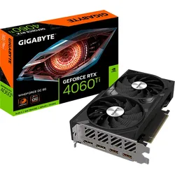 Gigabyte GeForce RTX 4060 Ti WINDFORCE OC 8G Grafikkarte - 8GB GDDR6, 2x HDMI, 2x DP