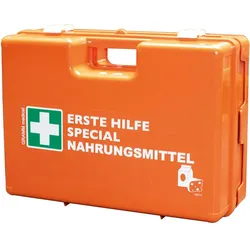 Verbandkoffer Nahrungsmittel DIN 13157 mit Wandhalterung Erste Hilfe Koffer Elfe-Hilfe-Kasten Verbandkoffer