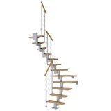DOLLE Mittelholmtreppe Dublin 71 cm Holz/Metall