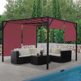 MCW Pergola Beja 3 x 4 m bordeaux rot