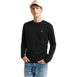 GANT Shield Langarm-T-Shirt Schwarz M