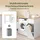 SoBuy BZR217 Waschmaschinenschrank 100 x 90 x 60 cm Weiß Holzwerkstoff