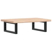 vidaXL Waschtischplatte Mit Halterung Stahl Und Massivholz Eiche Vidaxl