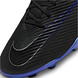 Nike Mercurial Vapor 15 Club Fg/Mg Fußballschuh, Schwarz Blau Black Chrome Hyper Royal, 36.5