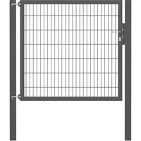 GAH Alberts Einzeltor Flexo Plus 150 cm x 140 cm Pfosten 100 cm x 100 cm Anthrazit