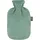 Fashy 6712_60 Wärmflasche mit Rollkragen-Plüschbezug, Salbeigrün - 2 Liter-