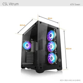 CSL Gaming-PC Intel Core Ultra 7 265KF 2023 32 GB RAM 2000 GB SSD GeForce RTX 5070 Win 11 Home