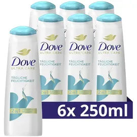 Dove Tägliche Feuchtigkeit 2in1 Shampoo & Spülung 6 x 250 ml
