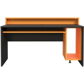 Forte Tezaur Gaming Desk mit RGB-Beleuchtung orange/schwarz