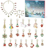 LuxusKollektion DIY Adventskalender 2024 Mädchen Schmuck Set 24 Türchen Armband Halskette