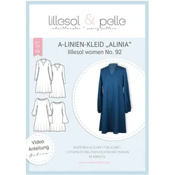 Lillesol Women Papierschnittmuster No. 92 A-Linien-Kleid Alinia