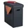 Relaxdays Sitzhocker mit Stauraum, Kunstleder, gepolstert, faltbarer Hocker, Wohnzimmer, HBT: 49 x 48,5 x 27 cm, schwarz