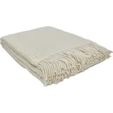 Glaeser home Wolldecke 150 x 200 cm Beige