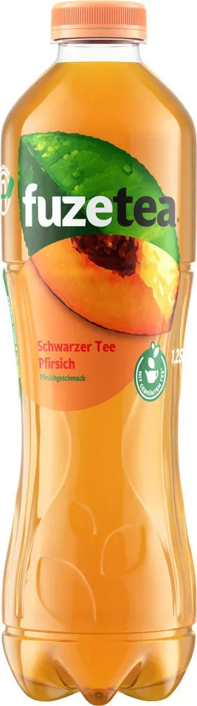 Fuze Tea Schwarzer Tee Pfirsich PET 6x 1,25 Liter (EINWEG)