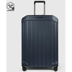 Piquadro PQ Light Großer Trolley Koffer mit 4-Rollen, erweiterbar4 Rollen Mattblau