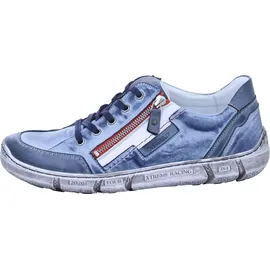 Krisbut Halbschuhe Herren Glattleder BlauGröße:45 - Blau