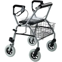 Stock-Fachmann Actimo Basic XXL Rollator Silber bis 280 kg belastbar