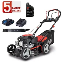 SCHEPPACH Benzin Rasenmäher RM420 3,5 PS 6in1 inkl. 0,6 L Motorenöl + Zweitmesser