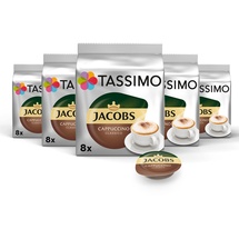 TASSIMO Jacobs Cappuccino Classico, 5 x 8 Getränke