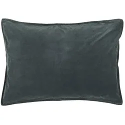 IB Laursen Kissenbezug Velour rechteckig, 52 x 72 cm, historical blue