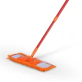 BestLivings Bodenwischer Set Chenille Orange inkl. 4 Ersatzbezüge