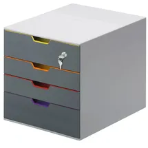 Durable Schubladenbox VARICOLOR 28 x 29,2 cm 4-tlg. grau