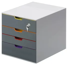Durable Schubladenbox VARICOLOR 28 x 29,2 cm 4-tlg. grau
