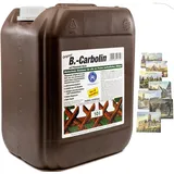 KOVA® 1x 10L B-Carbolin Holzlasur + 1x Bildmagnet! Öl Holzfarbe für optimalen Holzschutz aussen Braun Farbe für Holz-Zäune, 1x 10 L Liter Holzschutzlasur Wetterfest für Außen & Innen, ähnlich Holzlack
