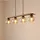 LINDBY Enrique 3-flg. 90 cm rund/Amber/Black/Oak