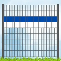 zaun|zu® Sichtschutzstreifen 200 x 5 cm Blau/Weiß Kunststoff