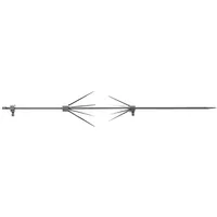 Grillpeter Drehspieß 74 cm Edelstahl silber