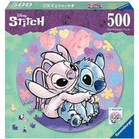 Ravensburger Puzzle 17581 - Stitch 500 Teile Rundpuzzle für