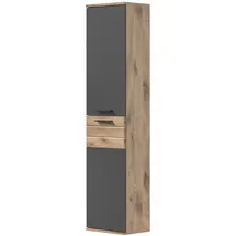 inn.furn Tomaso Hochschrank 37 x 152 cm Grau Holz