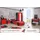 Aileenstore Kinderzimmer komplett Set Autobett Rio 5 teilig Rot