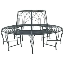 vidaXL Baumbank Ø 160 x 89 cm Grau