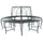 vidaXL Baumbank Ø 160 x 89 cm Grau