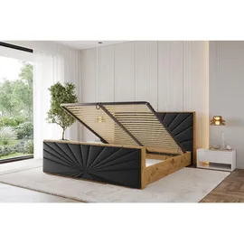 altdecor ENZO6-Z 160 x 200 cm H3 Schwarz