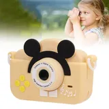 Kinderkamera, 2,0-Zoll-2MP/1080P-Selfie-Digitalkamera für Kinder mit 32-GB-Karte und Hülle, Spielzeugkamera für Kinder Im Alter von 3-9 Jahren (Beige)