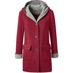 Anorak CASUAL LOOKS, Damen, Gr. 24, rot (kirsche), 100% Polyester, unifarben, Jacken