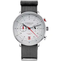 STERNGLAS S01-HC10-FI04 Herrenuhr Hamburg Chrono Silber