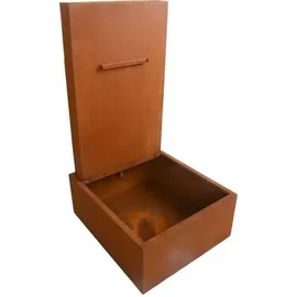 Estexo Springbrunnen Wasserfall Wasserlauf Zierbrunnen Rost 77x66x128 cm