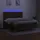 vidaXL Boxspringbett mit Matratze & LED Dunkelbraun 160x200 cm Stoff