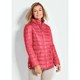 GOLDNER Leichte Steppjacke mit Kapuze, 71cm in koralle | Gr.: 44,