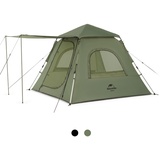 Naturehike Pop Up Zelt |Automatische 3 Personen Familienzelt Zelte| Schnelle Montage Wasserdicht & Windfest | Ideal als Camping, Festival & Reise Zelt | Ultraleicht & Robust