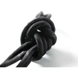 Schnürsenkel FOOTWEAR ACCESSORIES, Schwarz/Schwarz, Größe 130 - schwarz