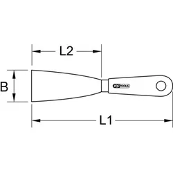 BERYLLIUMplus Schaberspachtel biegsam 30mm