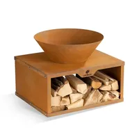 Landmann Feuerschale mit Holzlager - 60 x 50 x 54 cm