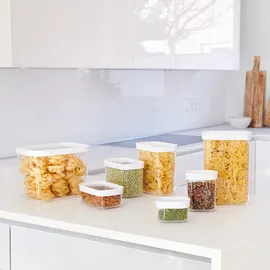 Emsa Optima rechteckig transparent/weiß 6,5 cm 0,18 l